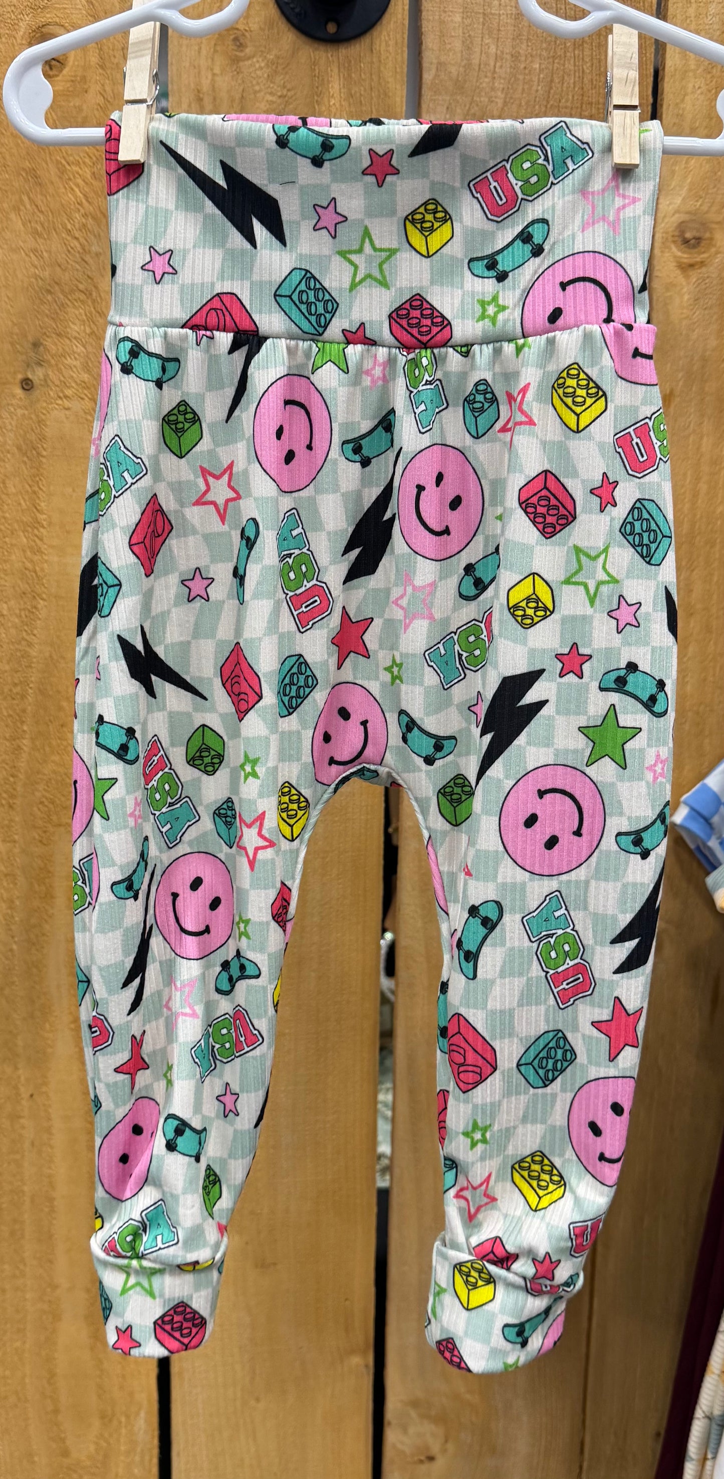 Pink Smiley Joggers