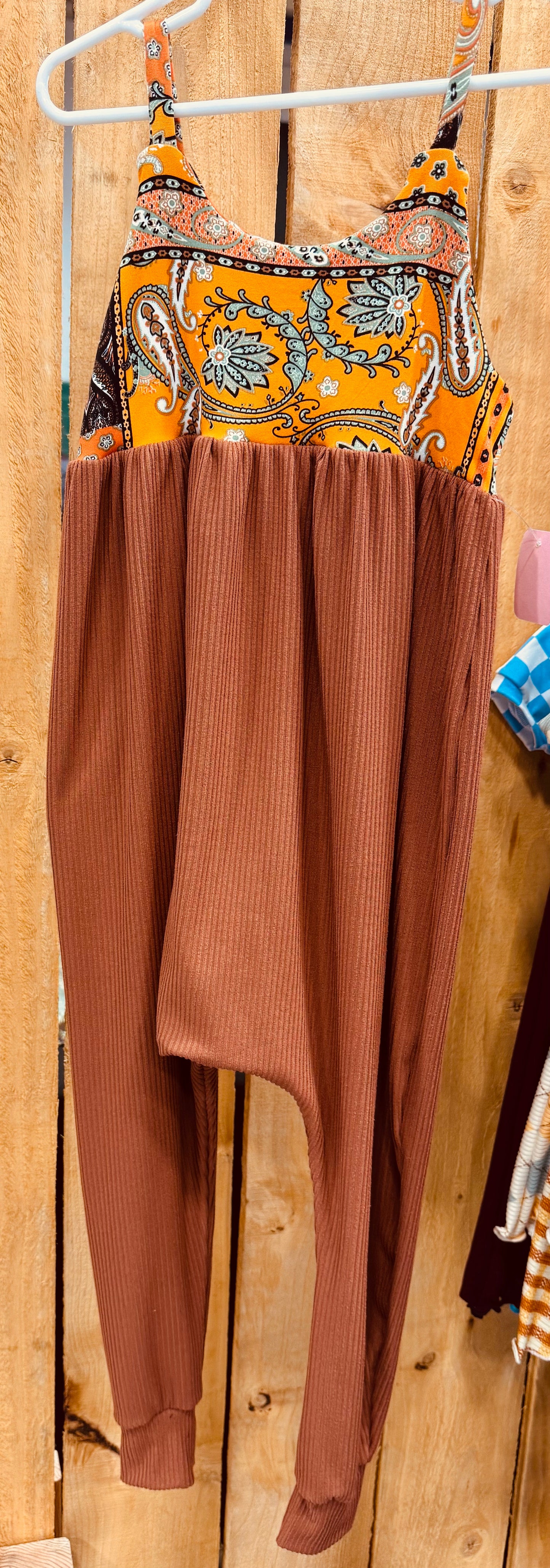 Lakelynn rust romper