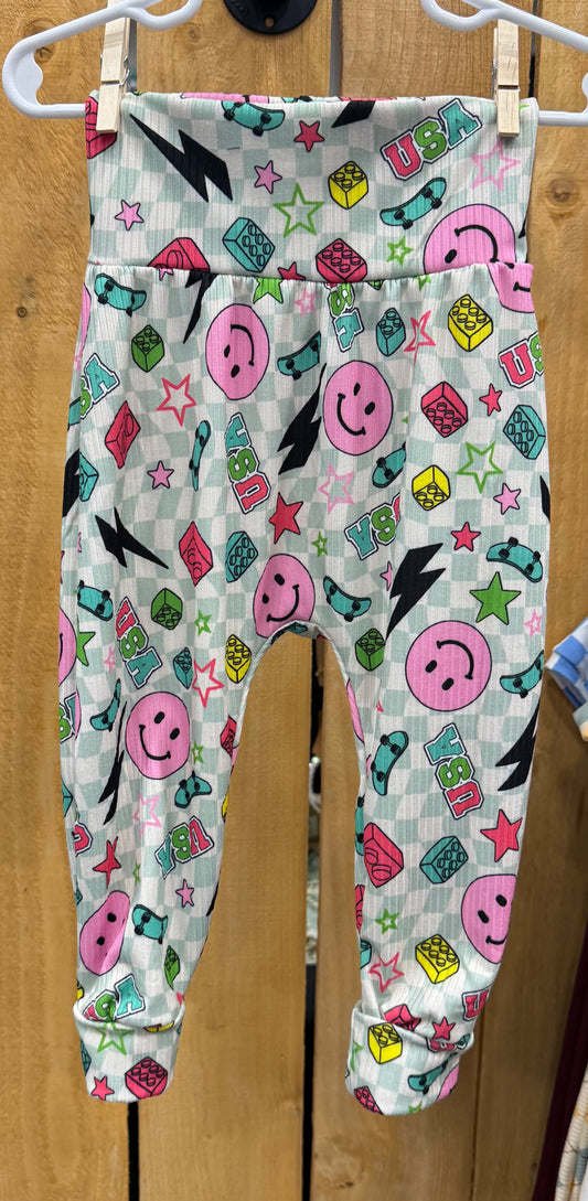 Pink Smiley Joggers